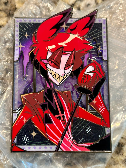 Alastor Stain Glass Pin