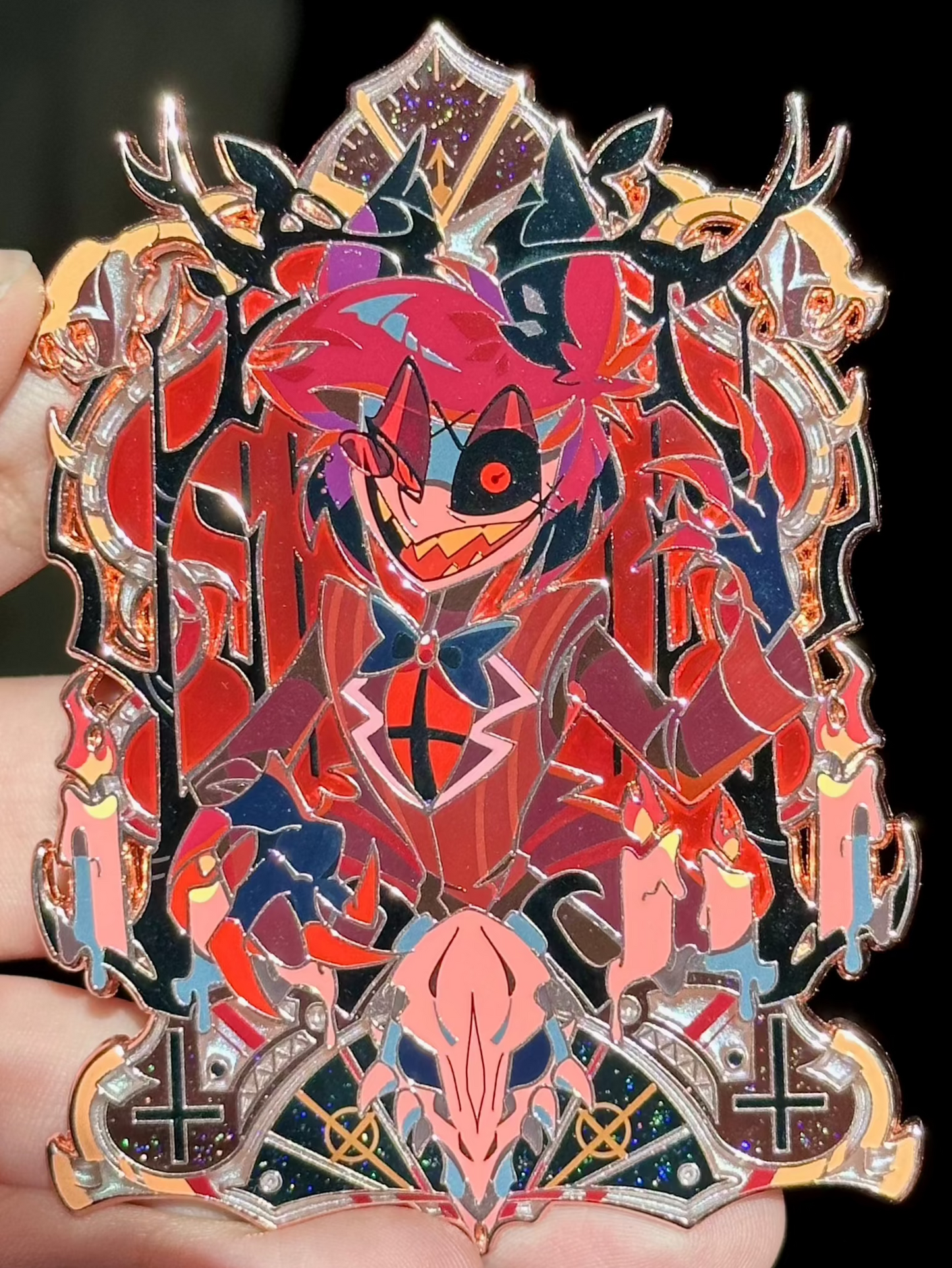 Alastor Stain Glass Jumbo Pin